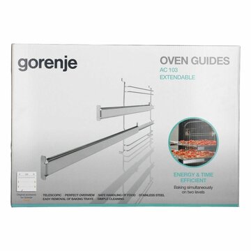 Haltegitter Set mit Teleskopauszug 2Fach Gorenje Ac103 640248 für Backofen