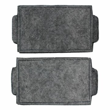 LUTH Premium Profi Parts Kohlefilter Set kompatibel mit Miele DKF19-1 240X147mm 9231860 für Dunstabzugshaube