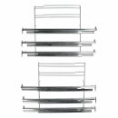 LUTH Premium Profi Parts  Vollauszug 3-Fach Vollauszug 3-Fachpaar (links und rechts),Standard Nicht Pyrolyse, Max. 15 Kg kompatibel mit Bosch 17006335