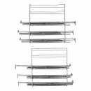 LUTH Premium Profi Parts  Vollauszug 3-Fach Vollauszug 3-Fachpaar (links und rechts),Standard Nicht Pyrolyse, Max. 15 Kg kompatibel mit Bosch 17006335