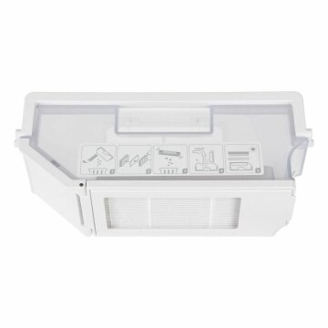 LUTH Premium Profi Parts Staubbehälter weiß kompatibel mit Ecovacs 201-2113-0039 für Staubsauger-Roboter
