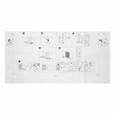 Montagematerial mit Füßen Beko 1784430116 für integrierte Geschirrspüler