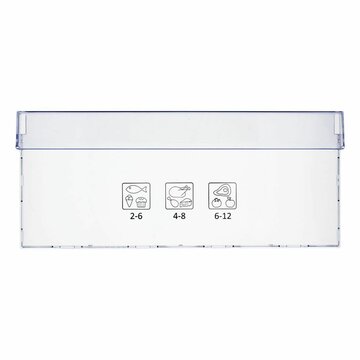 Gefrierschubladenblende oben mitte Beko 4634610100 445X190mm für Kühlgefrierkombination
