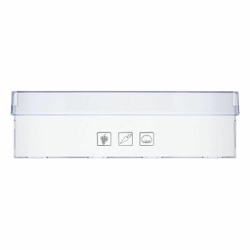 LUTH Premium Profi Parts Schubladenblende für Gemüsekasten kompatibel mit Beko 4634600100 492X148mm in Kühlteil KühLGefrierkombination