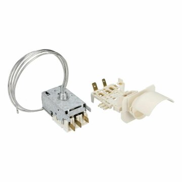 LUTH Premium Profi Parts Thermostat + Lampenfassung kompatibel mit Smeg 698731743 für Kühlschrank