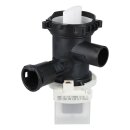 Ablaufpumpe mit Pumpenkopf und Sieb kompatibel mit Bosch 00146083 für Waschmaschine