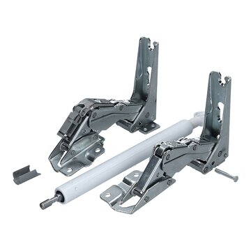 LUTH Premium Profi Parts Türdämpfer + Türscharnier oben + unten kompatibel mit Liebherr 9590166 für Kühlschrank