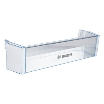 LUTH Premium Profi Parts Flaschenabsteller Türfach kompatibel mit Bosch Siemens Neff Constructa Balay 00743239 Kühlschrank Türablage Flaschenfach 438 x 112 x 96 mm transparent