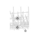 LUTH Premium Profi Parts Geschirrkorb Oberkorb Korb oben kompatibel mit Bosch Siemens 207799 für Spülmaschine Geschirrspüler