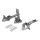 3x Türscharnier Scharnier kompatibel mit Bosch Siemens 00268699 268699 für Kühlschrank Gefrierschrank - LUTH Premium Profi Parts