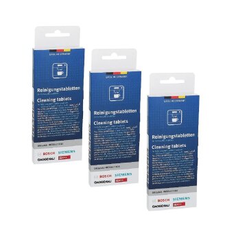 3x LUTH Premium Profi Parts Reinigungstabletten Reinigungstabs kompatibel mit Bosch Siemens 310575 311940 00310575 311769 00311769 TZ80001 TCZ8001 TCZ6001 TZ60001 clean protect für Kaffeemaschine