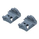 LUTH Premium Profi Parts 2x Lager Klemme Korbablage Oberkorb kompatibel mit Bosch Siemens Constructa Gaggenau Neff 611474 00611474 für Spülmaschine