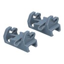 LUTH Premium Profi Parts 2x Lager Klemme Korbablage Oberkorb kompatibel mit Bosch Siemens Constructa Gaggenau Neff 611474 00611474 für Spülmaschine