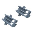 LUTH Premium Profi Parts 2x Lager Klemme Korbablage Oberkorb kompatibel mit Bosch Siemens Constructa Gaggenau Neff 611474 00611474 für Spülmaschine