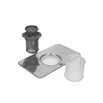 LUTH Premium Profi Parts Siebsystem Siebeinsatz Tellersieb mit Feinsieb kompatibel mit Bosch Siemens 00435650 435650 für Geschirrspüler Spülmaschine