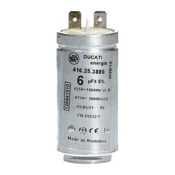 LUTH Premium Profi Parts Kondensator Anlauf- Motorkondensator 6,00µF kompatibel mit AEG Electrolux 125641810 1256418102 für Trockner