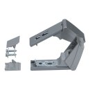 LUTH Premium Profi Parts Türgriffreparatursatz Türgriff silber kompatibel mit Liebherr 9590180 KühlschrankGefrierschrank