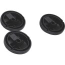 LUTH Premium Profi Parts 3x Laufrolle Rad vorne rechts links kompatibel mit Bosch 10003191 für Staubsauger