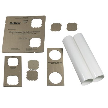 LUTH Premium Profi Parts Montageset Aufputz Meltem 5062 M-Wrg-M/Mp Dn100 für Wohnraumlüfter