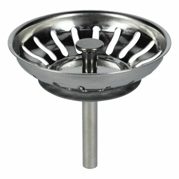 Siebkörbchen 79mmø Blanco 119146 Mit Hubstange 8x61mm für Siebkorbventil Spülbecken