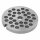 Lochscheibe 6mm für Fleischwolf Bosch 00047963 an Küchenmaschine