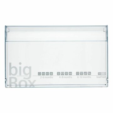 Schubladenblende für Bigbox Gefrierteil Siemens 11000421 in Kühlgefrierkombination
