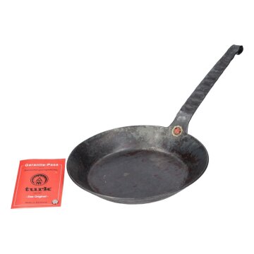 Eisenpfanne 24cmø Turk 65524  Mit Flachem Hakenstiel