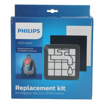LUTH Premium Profi Parts Filterset kompatibel mit Philips Xv1220/01 für Bodenstaubsauger 2000 Series