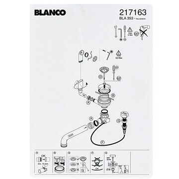 Ablaufgarnitur 1 3,5 Blanco 217163 für Spüle