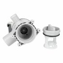 LUTH Premium Profi Parts Ablaufpumpe mit Kopf Sieb kompatibel mit Hisense Hk1992064 Hanyu für Waschmaschine