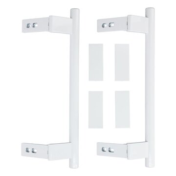 LUTH Premium Profi Parts Türgriffsatz Kühlteil + Gefrierteil kompatibel mit Liebherr 9086742 für Kühlgefrierkombination 2stk