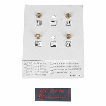 Düsensatz für Brenner Kochstellen Beko 4431900070 G20-10 in Gaskochmulde Gasherd 4stk