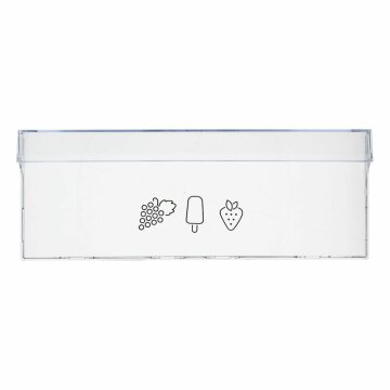 Gefrierschubladenblende oben Mitte Beko 4640530100 402x150mm  für Kühlgefrierkombination