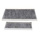 2 x Aktivkohlefilter Filter  kompatibel mit Bosch Siemens 11041790 DWZ0AK0A0 LZ10AKA 11018700 Z51AIA0X0 AA250113 Kohlefilter Geruchsfilter für Dunstabzugshaube Umluftbetrieb