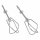 LUTH Premium Profi Parts Schneebesen Set links rechts kompatibel mit Smeg 690074749 für Handmixer