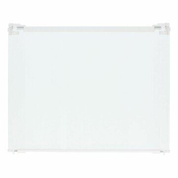 LUTH Premium Profi Parts Glasplatte kompatibel mit Liebherr 7272636 495x400mm mit Leisten für Auszugsschiene Gefrierschrank