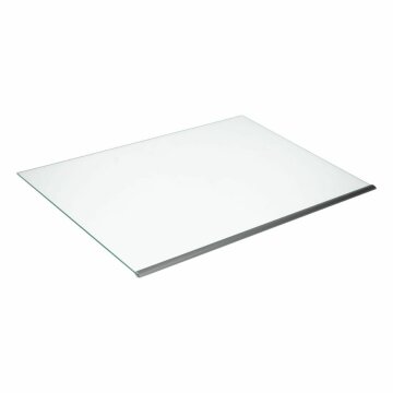 LUTH Premium Profi Parts Glasplatte kompatibel mit Bauknecht 480132101131 Mit Leiste 490x341mm für Gemüsefach Kühlgefrierkombination
