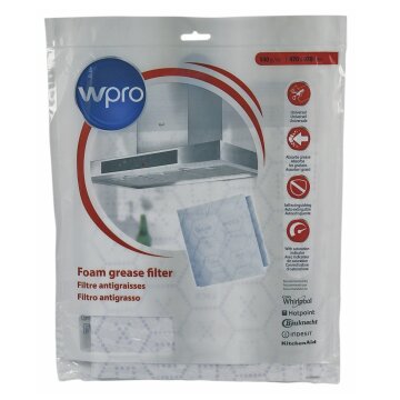 LUTH Premium Profi Parts Fettfiltermatte 970x470mm Universal kompatibel mit Wpro Ugf015 für Dunstabzugshaube