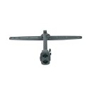 LUTH Premium Profi Parts Sprüharm kompatibel mit Whirlpool 481010607711 oben Mitte Grau Mit Rohr für Geschirrspüler