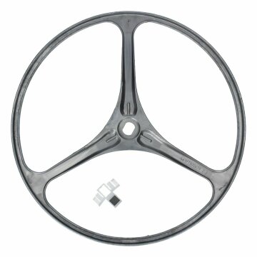 LUTH Premium Profi Parts Riemenscheibe kompatibel mit Whirlpool 481252888111 Mit Halter für Keilrippenriemen Waschmaschine Toplader