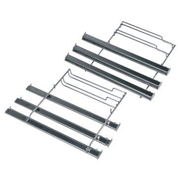 LUTH Premium Profi Parts Haltegitter Mit Teleskopauszug 3fach für Backblech kompatibel mit Siemens 11005093 in Dampfbackofen