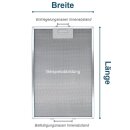 LPPP Metallfettfilter kompatibel mit Bosch Balay 00746789 Dunstabzugshaube für Siemens Neff Constructa Blaupunkt Fettfilter Aluminiumfilter Metallfilter 302 x 165 x 8 mm Dunstabzug