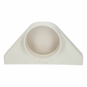 LUTH Premium Profi Parts Umlenkstück 100er Ultraflach 90° Rundrohr 100mmø Auf Flachkanalmuffe Zu 234x29mm für Belüftungtechnik