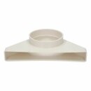 LUTH Premium Profi Parts Umlenkstück 100er Ultraflach 90° Rundrohr 100mmø Auf Flachkanalmuffe Zu 234x29mm für Belüftungtechnik