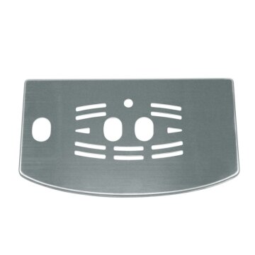 LUTH Premium Profi Parts Abtropfschalenabdeckung kompatibel mit Delonghi 6013210411 Silbern für Kaffeemaschine