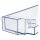 LPPP Türfach Abstellfach kompatibel mit Bosch 00709635 Kühlschranktür für Siemens Neff Constructa Balay Absteller Flaschenabsteller Kühlschrank transparent 472 x 121 x 53 mm