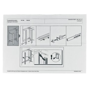 LUTH Premium Profi Parts Seitenleiste kompatibel mit Bosch 00707158 für Einbaukühlschrank Küchenkorpus