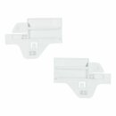 LUTH Premium Profi Parts Glasplattenauflage kompatibel mit Siemens 00617433 Set links rechts für Kühlgefrierkombination Gefrierschrank