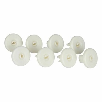 LUTH Premium Profi Parts Korbrolle kompatibel mit Zanussi 5026997100/3 für Unterkorb Geschirrkorb Geschirrspüler 8stk