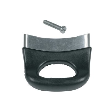 LUTH Premium Profi Parts Kochtopfgriff Universal Schwarz Silbern 77x70x45mm für Kochtopf Schnellkochtopf